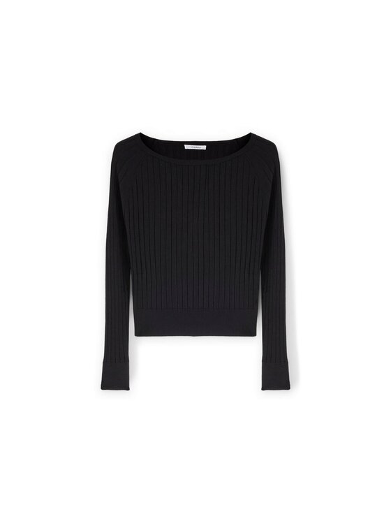 Motivi Motivi Sweter M361W003444N033 Czarny Slim Fit
