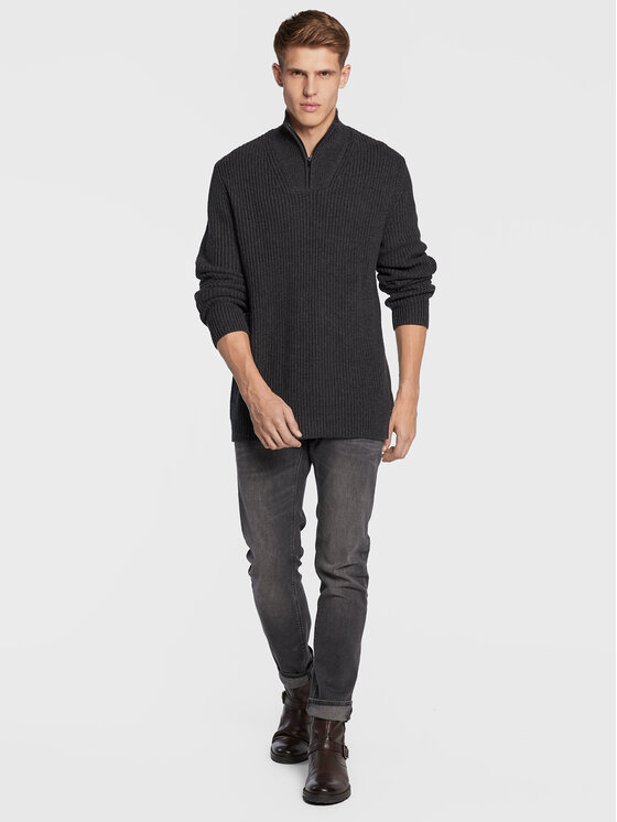 Wrangler Wrangler Sweter W8D0PJX06 112321333 Szary Regular Fit