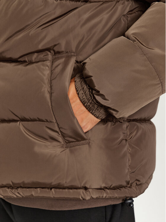 Karl Kani Karl Kani Зимно яке KK Retro Essential Puffer 6076007 Кафяв Regular Fit