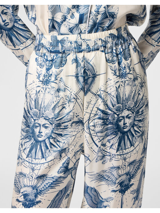 PHILIPP PLEIN PHILIPP PLEIN Pantaloni di tessuto 29751 Azzurro chiaro Flare Fit