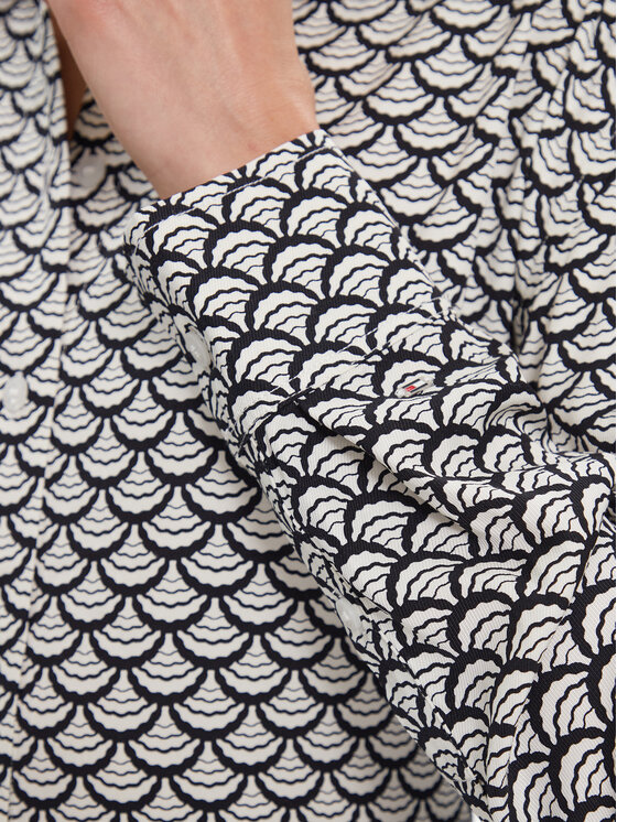 Tommy Hilfiger Tommy Hilfiger Πουκάμισο Seal Aop Fluid Modern Shirt WW0WW40753 Μαύρο Regular Fit
