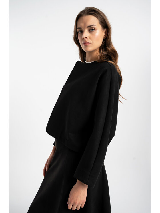 CLICK CLICK Kurtka przejściowa 71-0105 Czarny Regular Fit