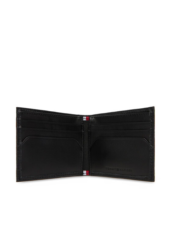 Tommy Hilfiger Tommy Hilfiger Велике Чоловіче Портмоне Th Flag Mini Cc Wallet AM0AM13708 Чорний