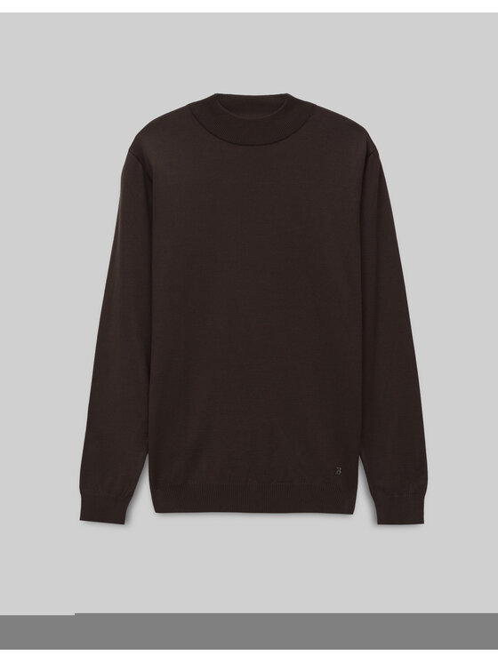 Borgio Borgio Sweter grotte_br2 Brązowy Regular Fit