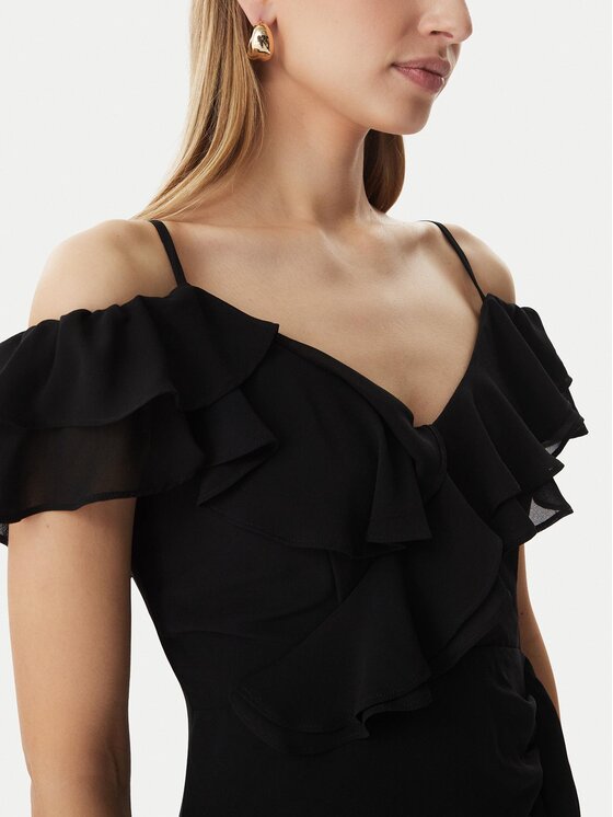 Morgan Morgan Коктейлна рокля 251-RJOLIE Черен Regular Fit