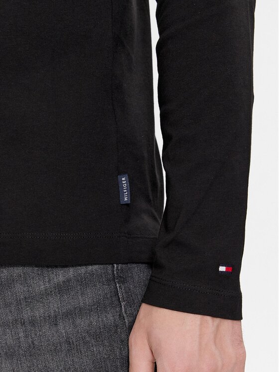 Tommy Hilfiger Tommy Hilfiger Longsleeve Arch Varsity MW0MW34252 Czarny Regular Fit