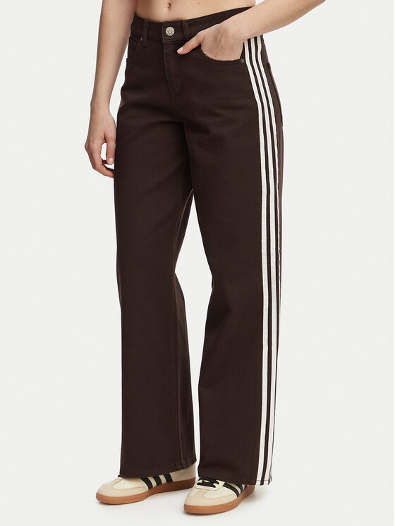 adidas adidas Džinsai Firebird KD2934 Ruda Loose Fit