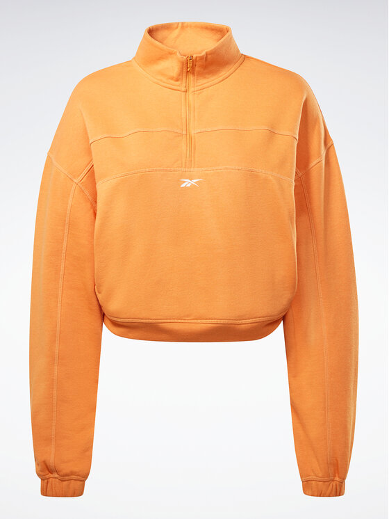Reebok Reebok Majica dugih rukava Workout Ready HT6043 Narančasta Relaxed Fit
