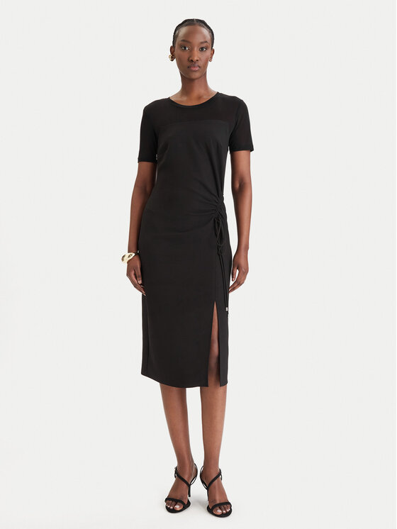 Patrizia Pepe Sukienka koktajlowa 8A1596/A701-K103 Czarny Regular Fit