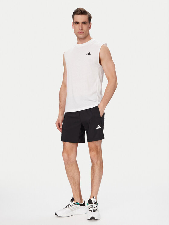adidas adidas Тениска от техническо трико Workout Essentials Feelready KD5424 Бял Regular Fit