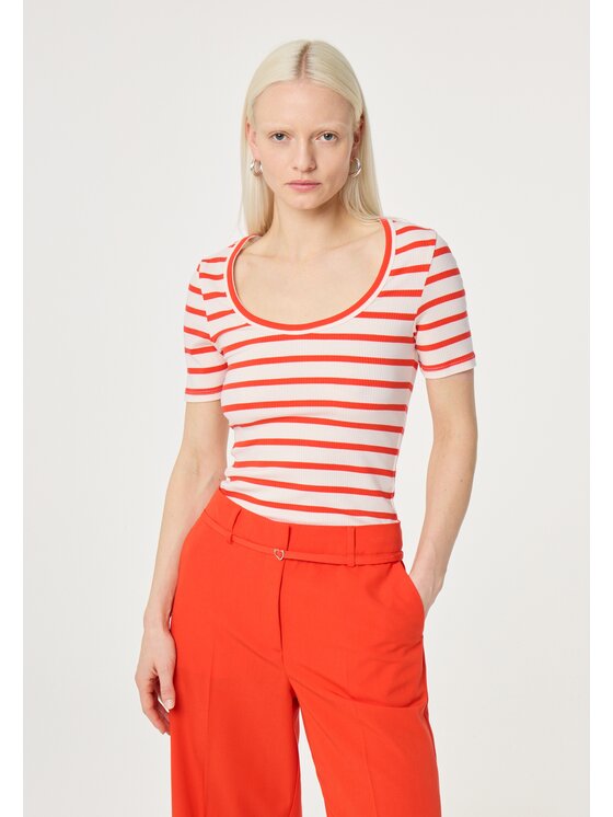 Fabienne Chapot Fabienne Chapot T-Shirt 6270-1809-173 Beżowy Slim Fit