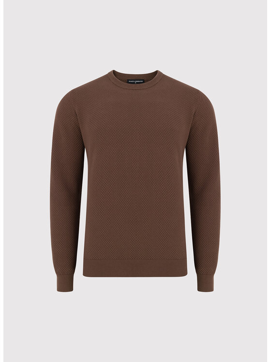 Pako Lorente Pako Lorente Sweter P26WF-2X-013 Brązowy Classic Fit