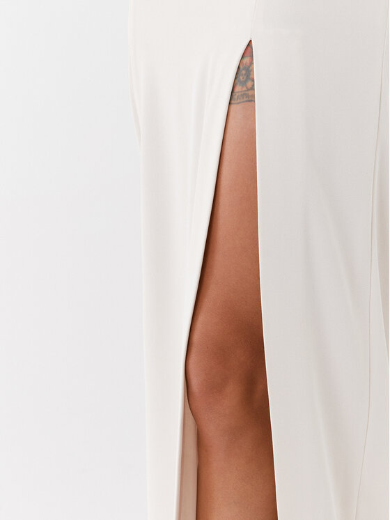 PINKO Pinko Abendkleid Tunnel Abito 101766 7624 Écru Regular Fit