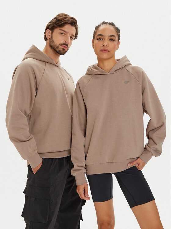 4F 4F Felpa Unisex 4FWAW24TSWSU1314 Marrone Loose Fit