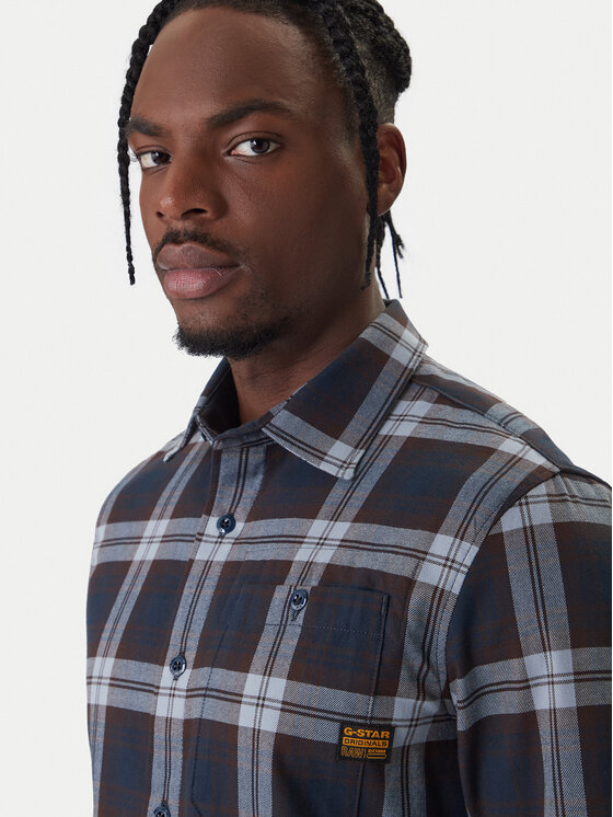 G-Star Raw G-Star Raw Marškiniai Bristum 2.0 D23553 D748 Tamsiai mėlyna Slim Fit