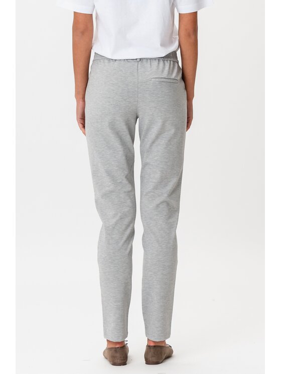 TeeShoppen TeeShoppen Spodnie garniturowe 'Perform Collection' Szary Slim Fit