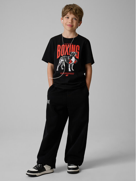 4F 4F T-Shirt STREET SPORT Czarny Regular Fit