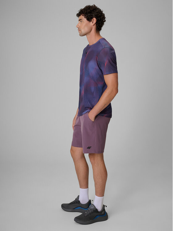 4F 4F Szorty sportowe CORE SYSTEM Fioletowy Regular Fit