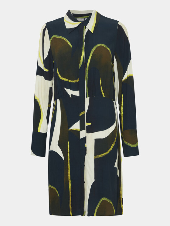 Fransa Fransa Rochie tip cămașă 20613287 Bleumarin Regular Fit