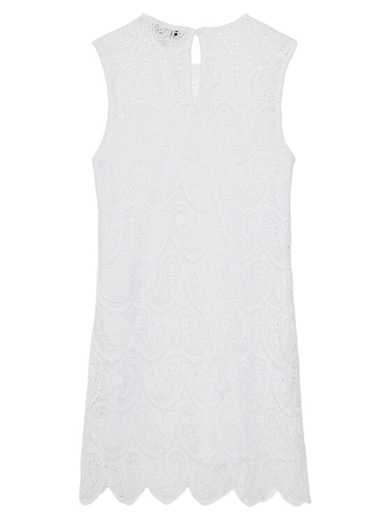 TWINSET TWINSET Elegantné šaty 251GJ2QR3 Biela Regular Fit