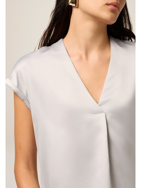 Oltre Oltre Blusa G268J104217N003 Grigio Regular Fit