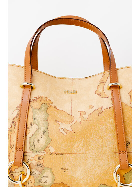 Alviero Martini Prima Classe Borsa MATERIALE LOGO Beige