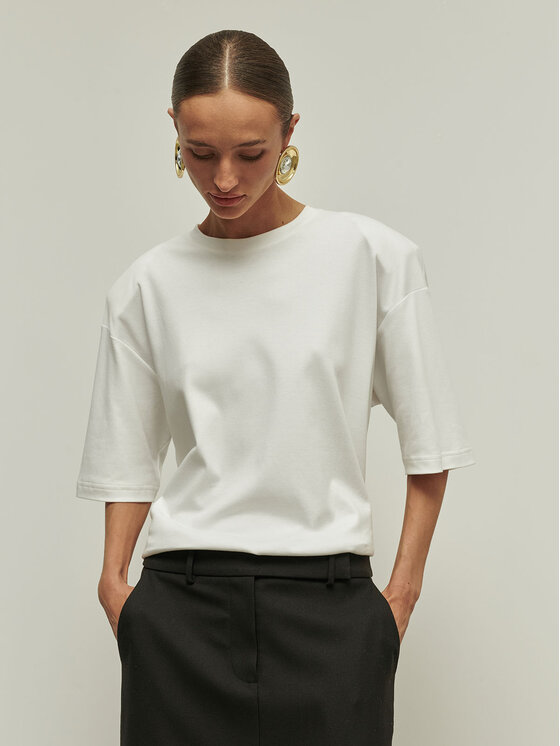 La Mania La Mania Blusa DRIFT Bianco Classic Fit