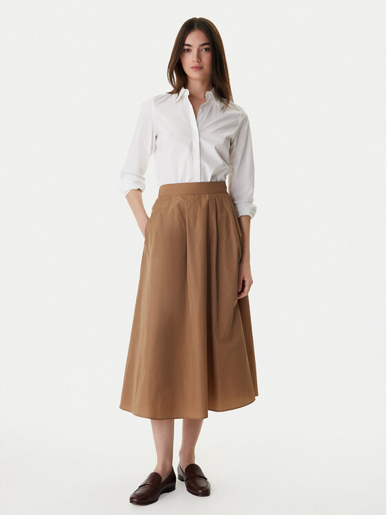 Marella Marella Φούστα σε γραμμή Α Diva 2615101031 Καφέ Regular Fit