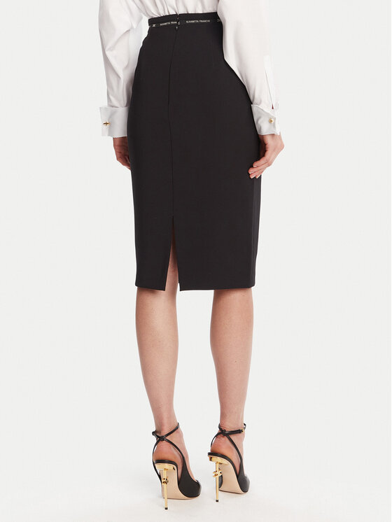 Elisabetta Franchi Elisabetta Franchi Spódnica midi GO-118-56E2-v220 Czarny Regular Fit