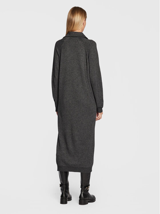 Vestito di maglia L2WC19 Grigio Oversize