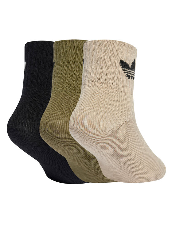 adidas adidas Sada 3 párů dětských vysokých ponožek JW2934 Barevná
