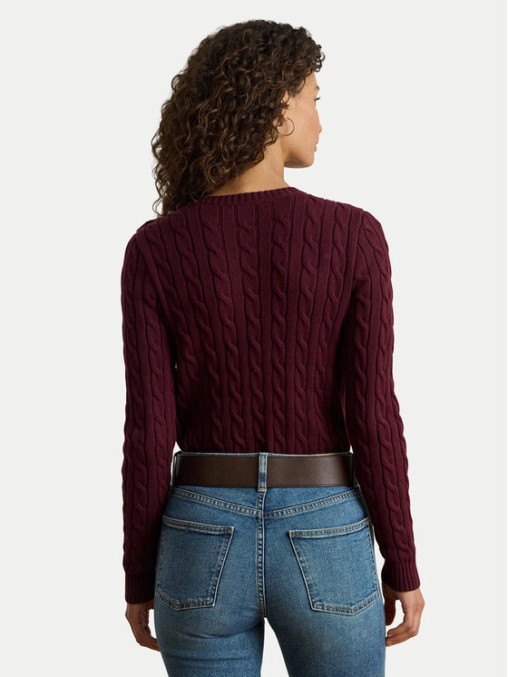 LAUREN RALPH LAUREN LAUREN RALPH LAUREN Svetr 200932223015 Bordó Slim Fit