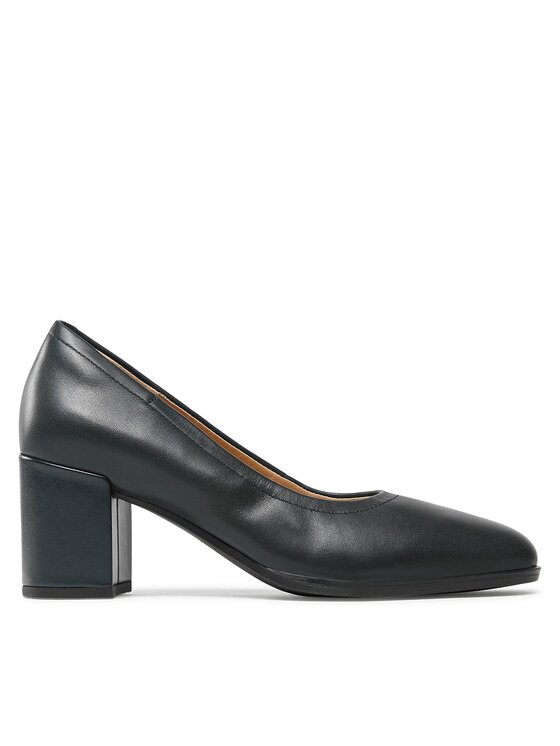 Scarpe blu scuro con tacco hotsell