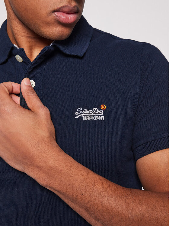 Superdry Superdry Polo majica Classic Pique M1110031A Mornarsko modra Regular Fit