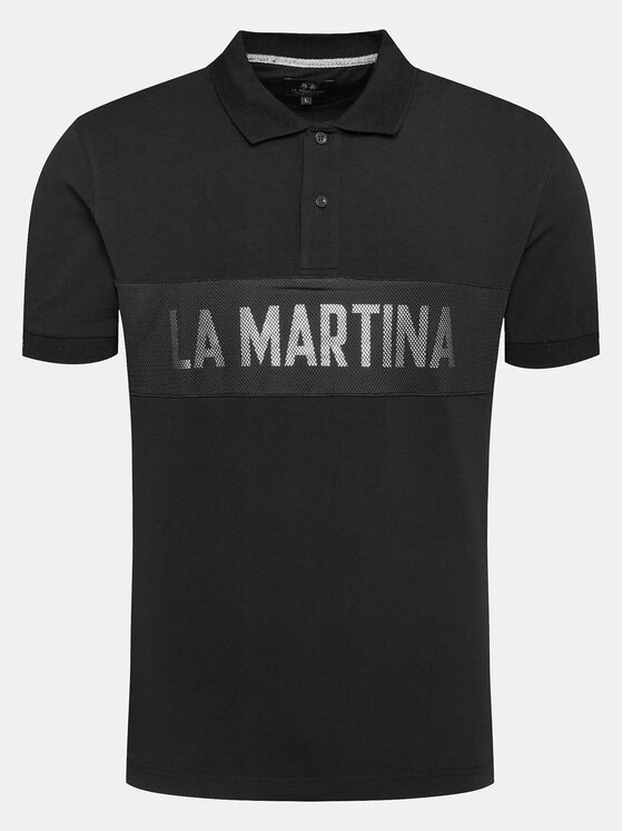 Тениска с яка и копчета La Martina