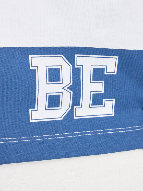 United Colors Of Benetton United Colors Of Benetton Тениска с яка и копчета 3BL0C300W Бял Regular Fit