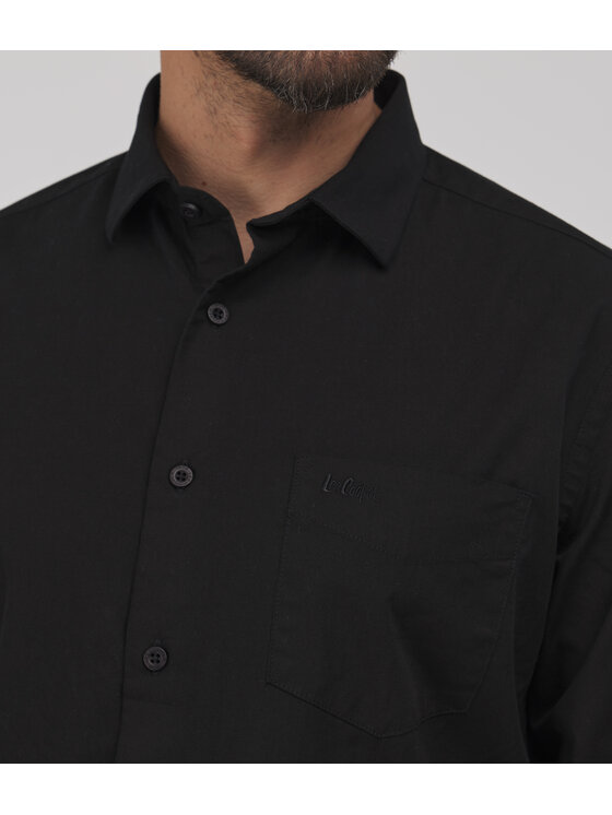 Lee Cooper Lee Cooper Koszula WINDSOR Czarny Slim Fit