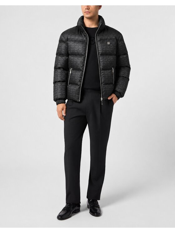 PHILIPP PLEIN PHILIPP PLEIN Kurtka puchowa 31037 Czarny Regular Fit