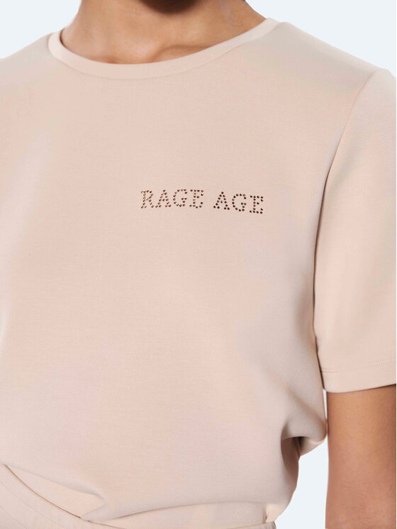 Rage Age Rage Age T-Shirt Monaco Béžová Relaxed Fit