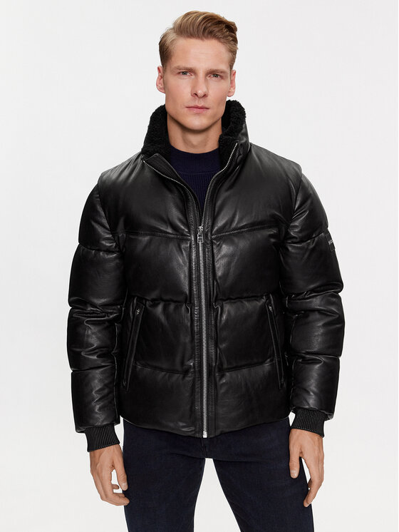 Boss Prijelazna jakna Mufaro 50504925 Crna Regular Fit Modivo.hr