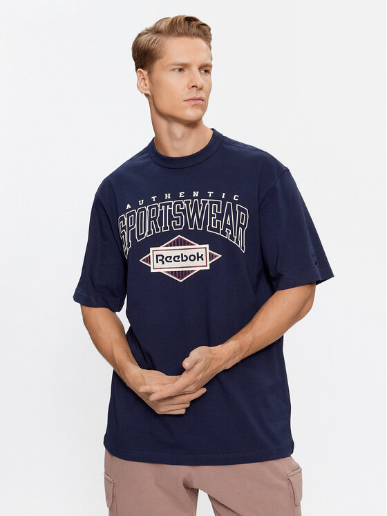 Reebok Tričko Sporting Goods IM1505 Tmavomodrá Regular Fit