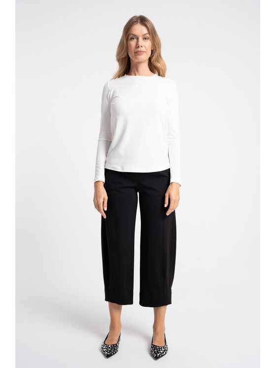 CLICK CLICK Παντελόνι υφασμάτινο 30-359 S Μαύρο Wide Fit