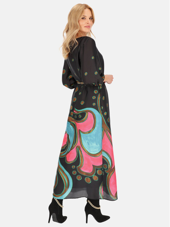 L’AF L’AF Sukienka codzienna Loretta Czarny Regular Fit