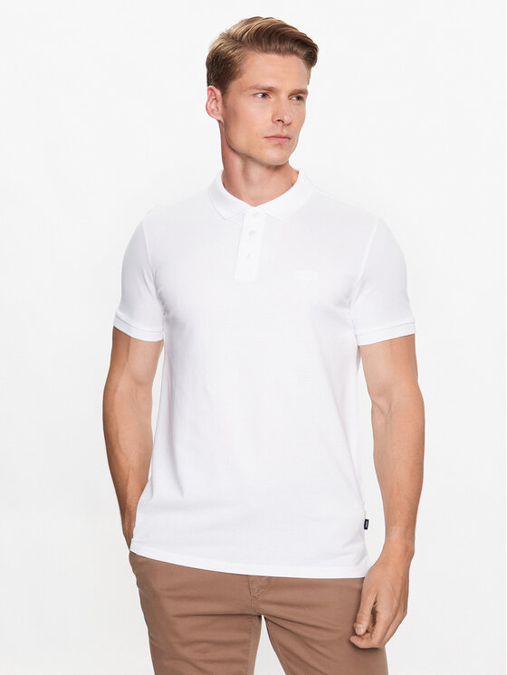 JOOP! Jeans Polo majica 30037520 Bela Modern Fit