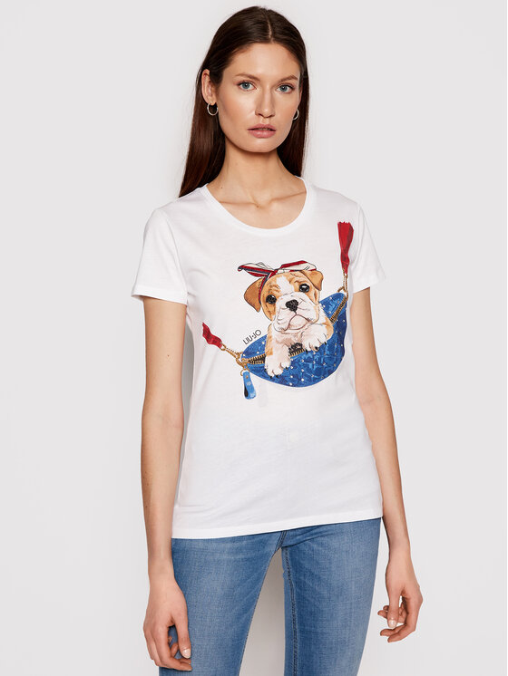 T-shirt WA1495 J5003 Bianco Slim Fit