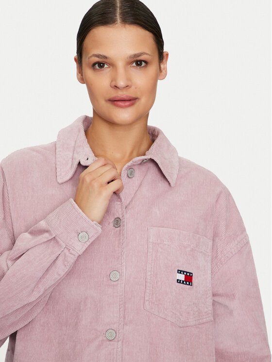 Tommy Jeans Hemd DW0DW18619 Rosa Regular Fit | Modivo.de