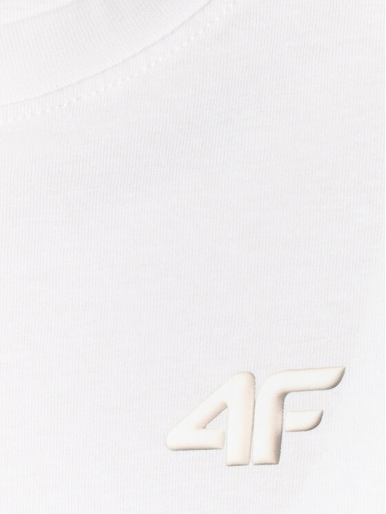 4F 4F T-Shirt SUMMER SPLASH Biały Loose Fit