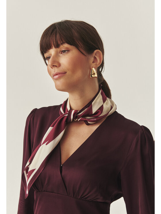 TATUUM TATUUM Sukienka codzienna TELIA Bordowy Flare Fit