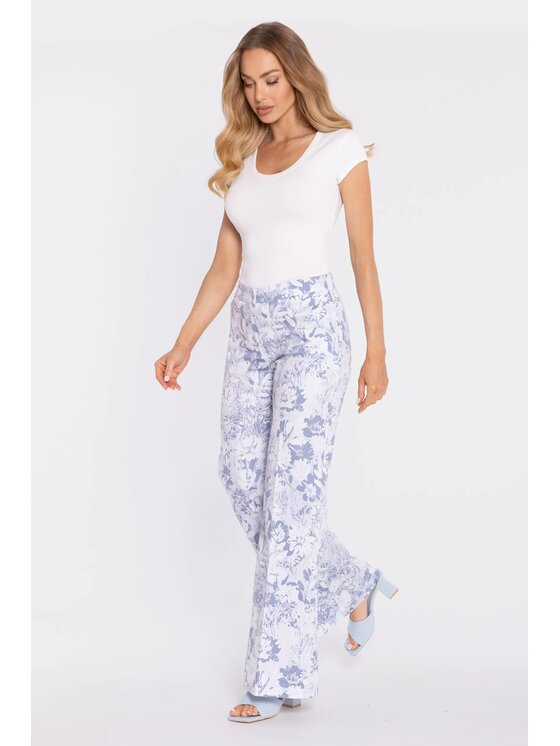 Made of Emotion Made of Emotion Pantaloni di tessuto M911 Blu Wide Leg