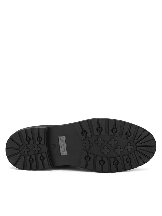 Lanetti Lanetti Schnürschuhe MBS-6997-05 Schwarz
